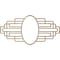 Ekena Millwork Elizabeth Wood Fretwork Pierced Medallion, 32"W x 16"H x 8 3/4"IW x 15 1/8"IH x 1/4"T, Red Oak CMWP32X16X0250EBRO - alternate 5